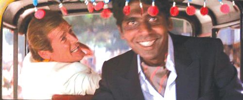 James Bond in de Tuk Tuk James Bond in de Tuk Tuk in de film 'Octopussy'