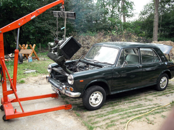 En hup, de motor in de Morris lepelen...