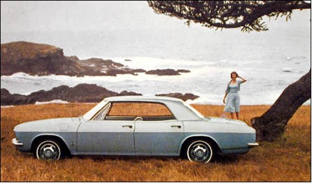 De nieuwe 1965 Corvair, de typerende ‘floating roof‘ is verdwenen De nieuwe 1965 Corvair, de typerende ‘floating roof‘ is verdwenen