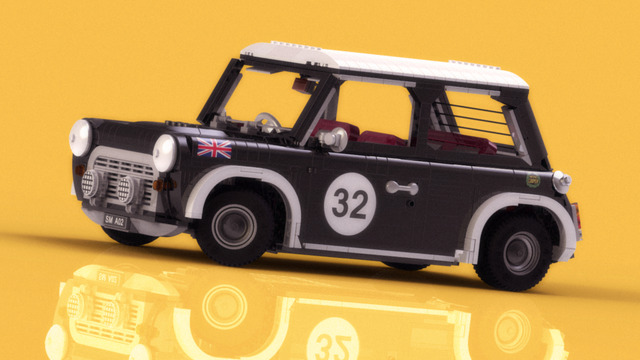 Mini Cooper. Van Lego blokjes. Mini Cooper. Van Lego blokjes.